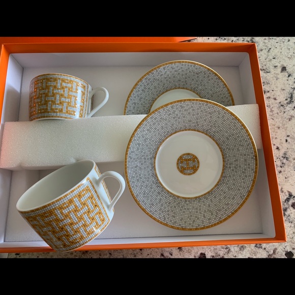 hermes tea set